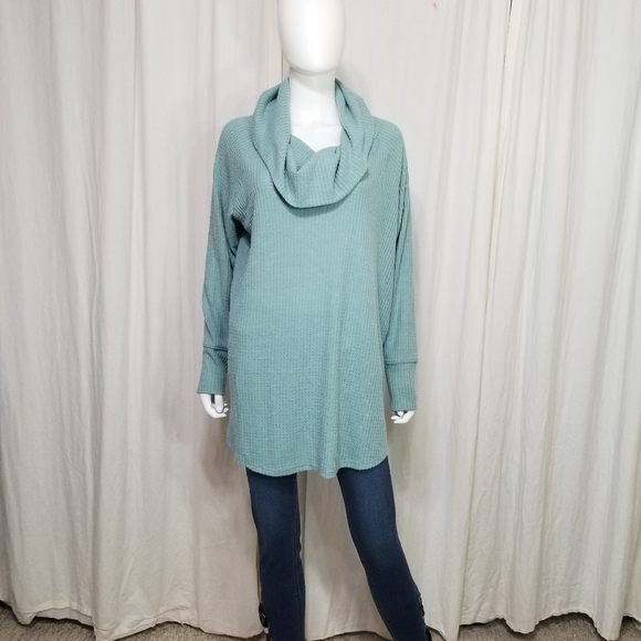 $5☃️H.P Jessica Simpson- Cowl Neck Long  Sleeve Maternity XLTunic - Picture 4 of 10